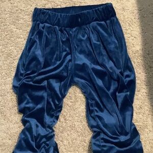 Blue Velvet Tracksuit Pants